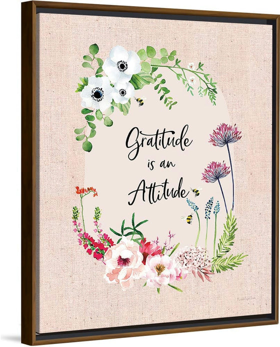 “Gratitude Flowers II Linen“, Mercedes Lopez Charro