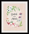 “Gratitude Flowers II Linen“, Mercedes Lopez Charro