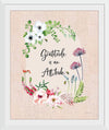 “Gratitude Flowers II Linen“, Mercedes Lopez Charro