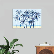  Laguna Palms I by Mercedes Lopez Charro is a stunning watercolor that evokes the tranquility of a tropical paradise. With its vibrant blue hues and graceful palm trees swaying in the breeze, this artwork transports you to a sun-drenched beach. The artist's delicate brushstrokes capture the essence of the coastal landscape, making it a perfect addition to any home or office looking to add a touch of serenity and natural beauty.