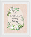 “Gratitude Flowers I Linen Greenery“, Mercedes Lopez Charro
