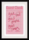 “Guest Check I“, Mercedes Lopez Charro