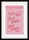 “Guest Check I“, Mercedes Lopez Charro