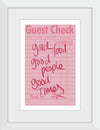 “Guest Check I“, Mercedes Lopez Charro