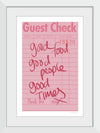 “Guest Check I“, Mercedes Lopez Charro