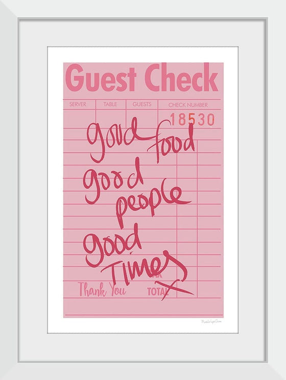 “Guest Check I“, Mercedes Lopez Charro