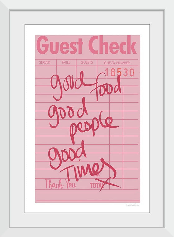 “Guest Check I“, Mercedes Lopez Charro