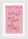 “Guest Check I“, Mercedes Lopez Charro