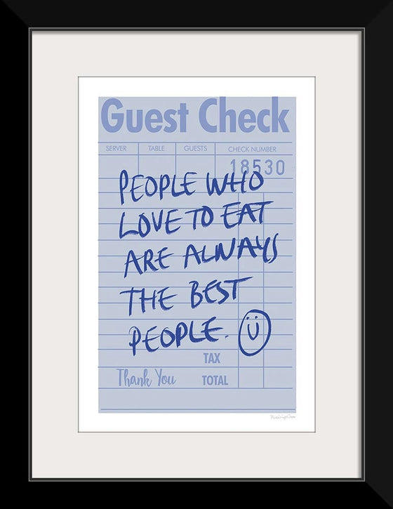 “Guest Check II“, Mercedes Lopez Charro