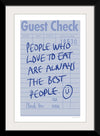 “Guest Check II“, Mercedes Lopez Charro