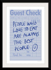 “Guest Check II“, Mercedes Lopez Charro