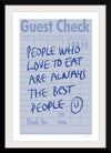 “Guest Check II“, Mercedes Lopez Charro