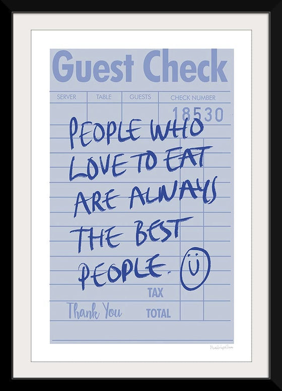 “Guest Check II“, Mercedes Lopez Charro