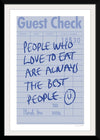 “Guest Check II“, Mercedes Lopez Charro