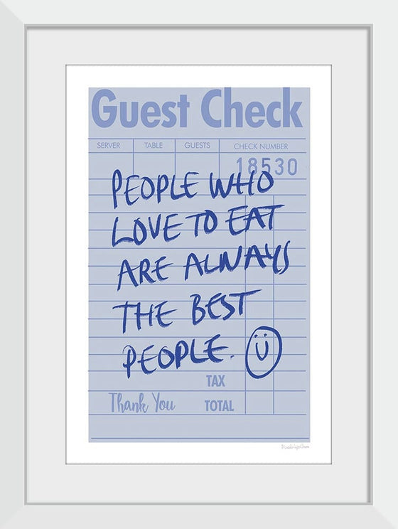 “Guest Check II“, Mercedes Lopez Charro