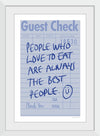 “Guest Check II“, Mercedes Lopez Charro