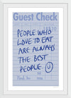 “Guest Check II“, Mercedes Lopez Charro