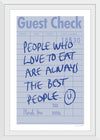 “Guest Check II“, Mercedes Lopez Charro