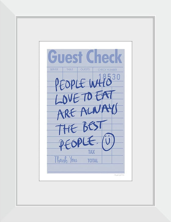 “Guest Check II“, Mercedes Lopez Charro