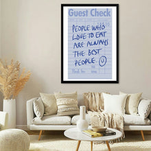  “Guest Check II“, Mercedes Lopez Charro