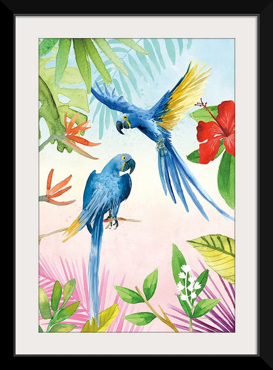 “Parrots and Palms II“, Mercedes Lopez Charro