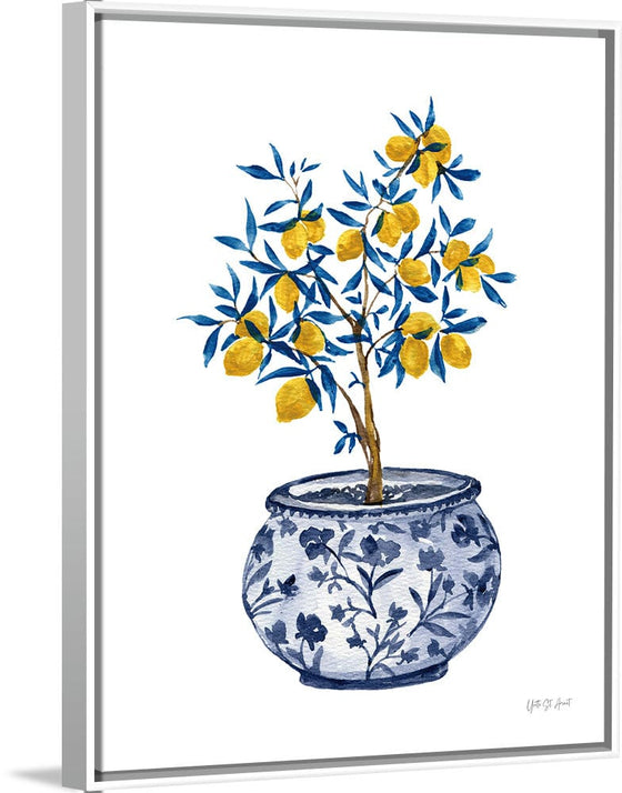 “Lemon Tree in Chinoiserie I“, Yvette St. Amant