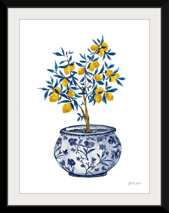 “Lemon Tree in Chinoiserie I“, Yvette St. Amant