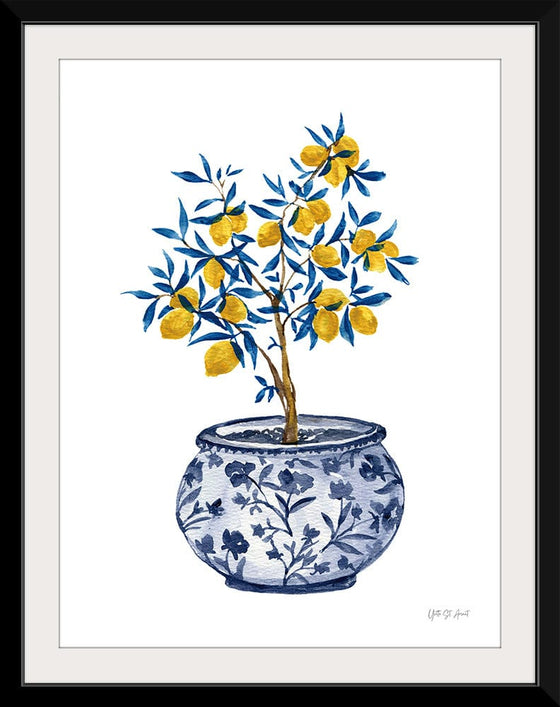 “Lemon Tree in Chinoiserie I“, Yvette St. Amant