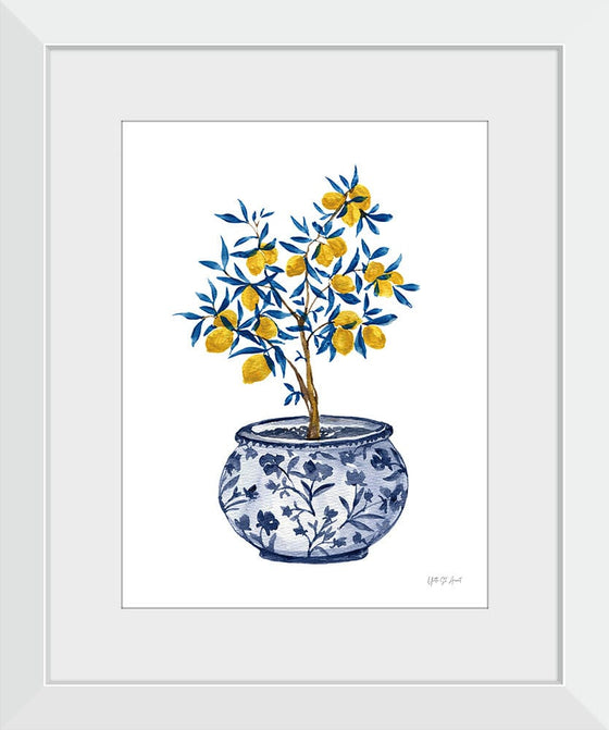 “Lemon Tree in Chinoiserie I“, Yvette St. Amant