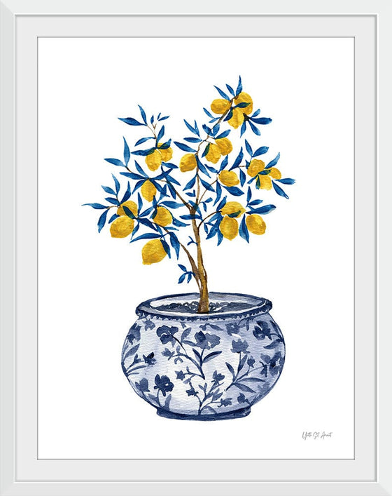 “Lemon Tree in Chinoiserie I“, Yvette St. Amant