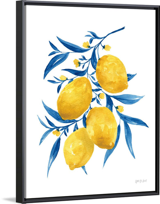 “Blue Leaf Lemons I“, Yvette St. Amant