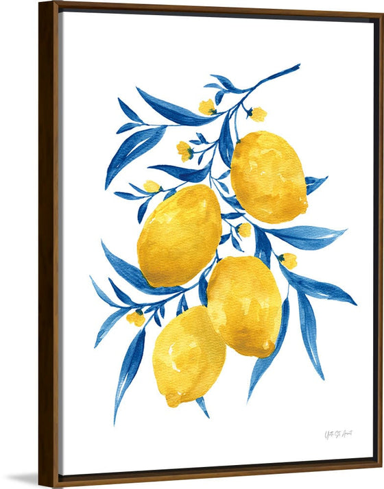 “Blue Leaf Lemons I“, Yvette St. Amant