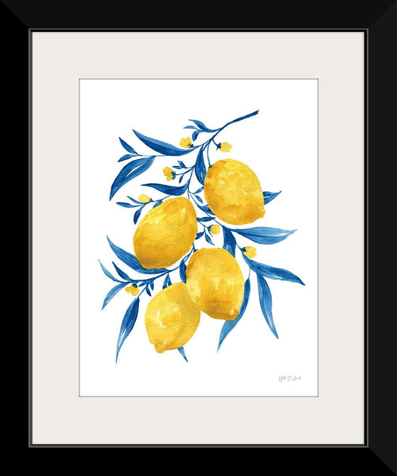 “Blue Leaf Lemons I“, Yvette St. Amant