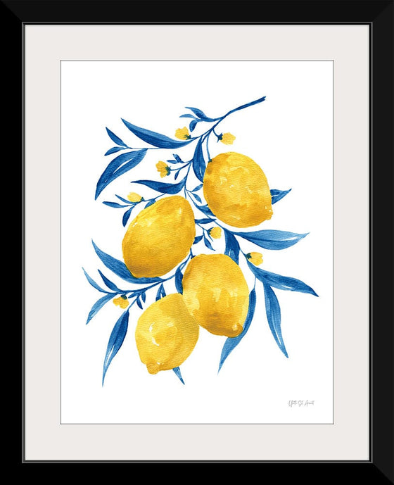 “Blue Leaf Lemons I“, Yvette St. Amant