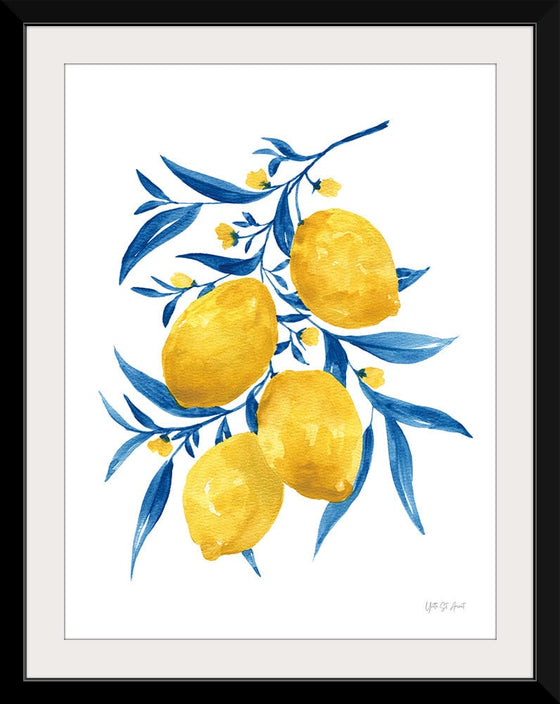 “Blue Leaf Lemons I“, Yvette St. Amant