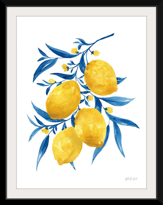 “Blue Leaf Lemons I“, Yvette St. Amant