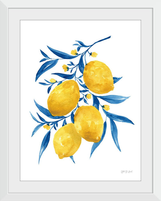 “Blue Leaf Lemons I“, Yvette St. Amant