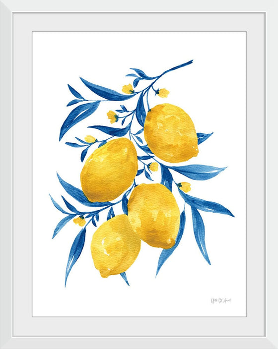 “Blue Leaf Lemons I“, Yvette St. Amant