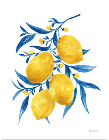  “Blue Leaf Lemons I“, Yvette St. Amant
