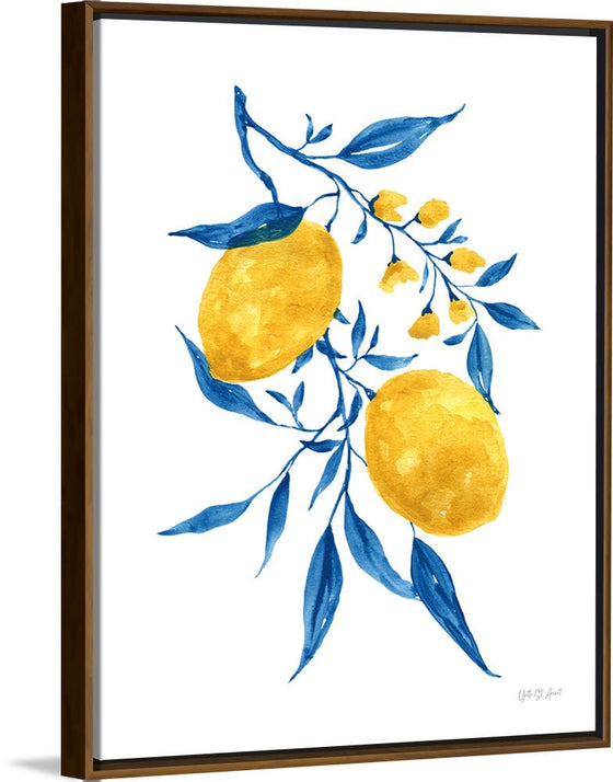 “Blue Leaf Lemons II“, Yvette St. Amant