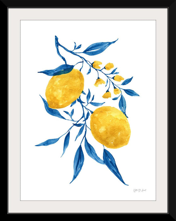 “Blue Leaf Lemons II“, Yvette St. Amant