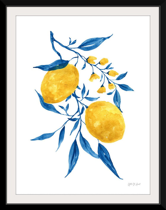 “Blue Leaf Lemons II“, Yvette St. Amant