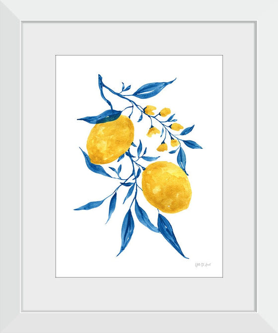 “Blue Leaf Lemons II“, Yvette St. Amant