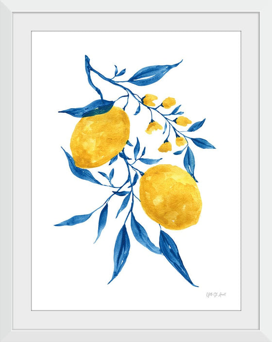 “Blue Leaf Lemons II“, Yvette St. Amant