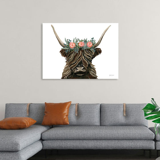 “Longhorn with Rose Crown“, Yvette St. Amant