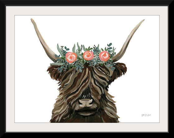 “Longhorn with Rose Crown“, Yvette St. Amant