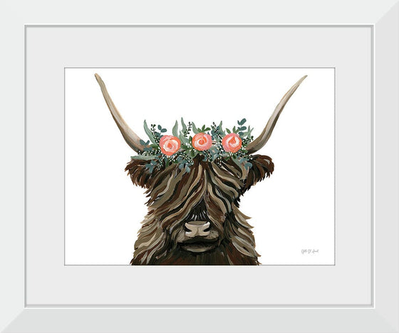 “Longhorn with Rose Crown“, Yvette St. Amant