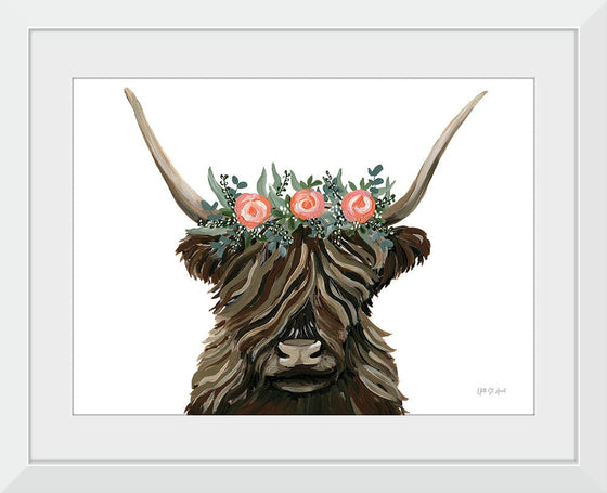 “Longhorn with Rose Crown“, Yvette St. Amant