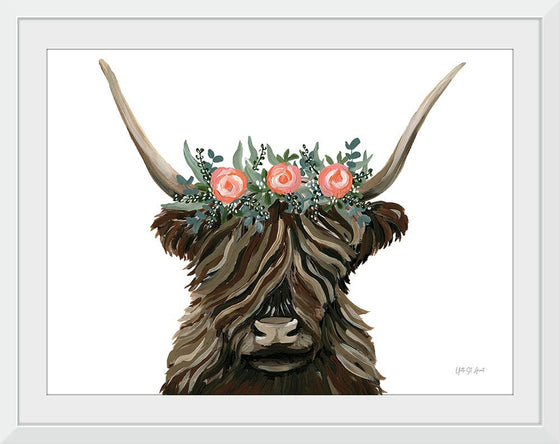 “Longhorn with Rose Crown“, Yvette St. Amant