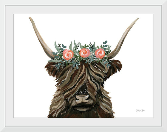 “Longhorn with Rose Crown“, Yvette St. Amant